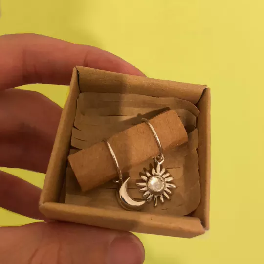 Star & Moon Earring