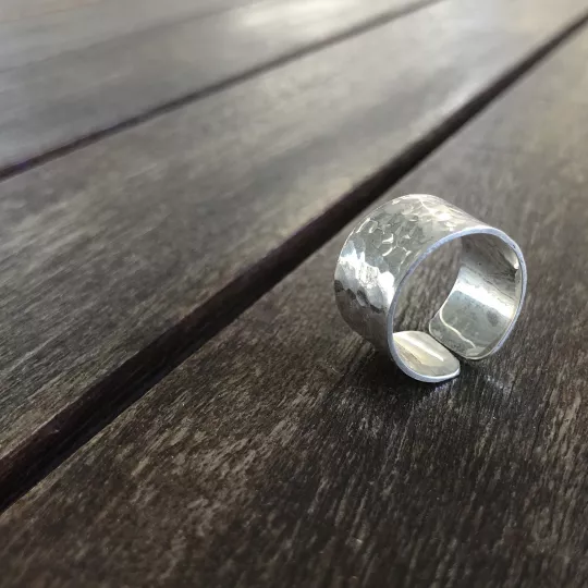 Hammered Silver Ring